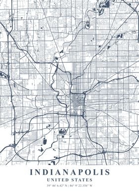 Indianapolis Ash Plane Map