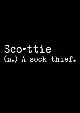 Scottie Dog A Sock Thief