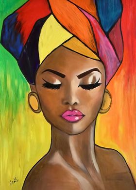 Africane Woman Africa Art
