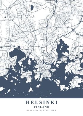 Helsinki Ash Plane Map