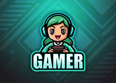 Gamer Girl Teal