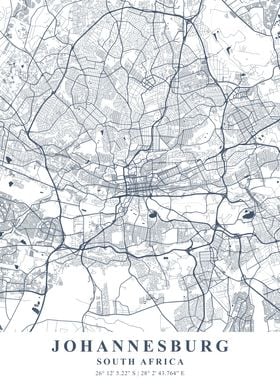 Johannesburg Ash Plane Map