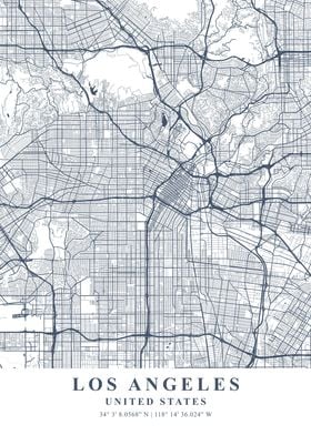 Los Angeles Ash Plane Map
