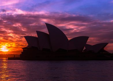 Opera House at sunset