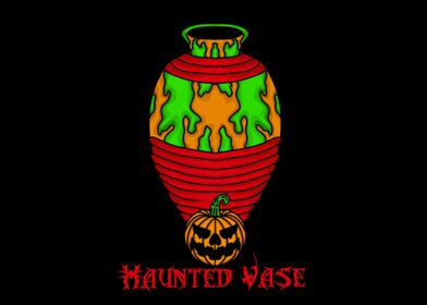 creepy halloween vase
