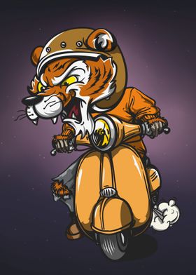Tiger Scooterist
