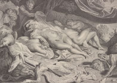 Sleeping Diana And Nymphs