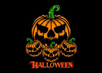 spooky ghost pumpkin