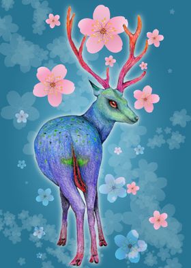 Colored deer