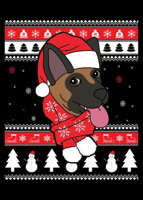 Belgian Malinois Christmas