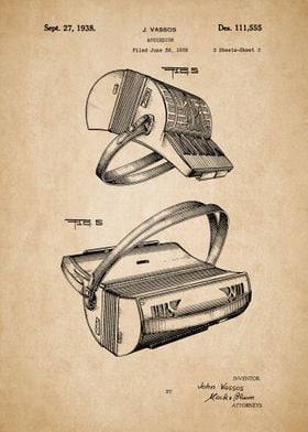 Accordion Vintage Patent