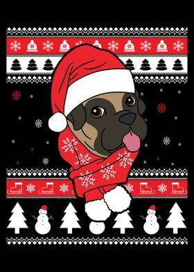 Bullmastiff Christmas