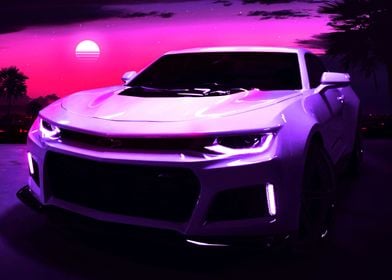 Synthwave Sport Car