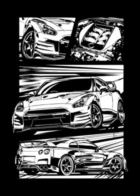 Skyline R35 Manga