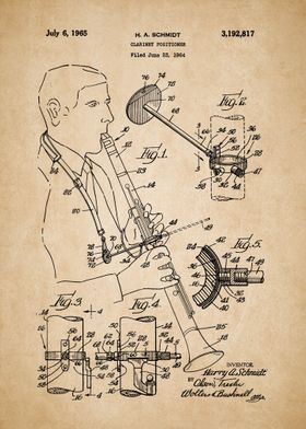 Clarinet Vintage Patent