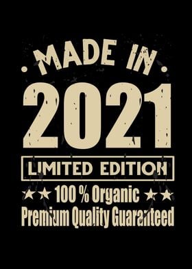 Made In 2021 Vintage Retro