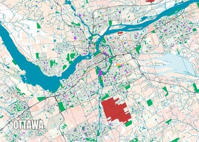 City map of Ottawa