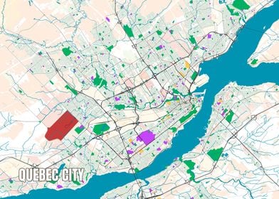 Map of Quebec City