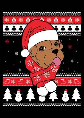 Bordeaux Dog Christmas