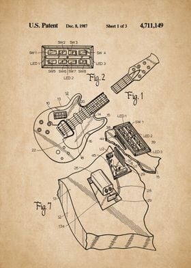 Electric Guitar Blueprint