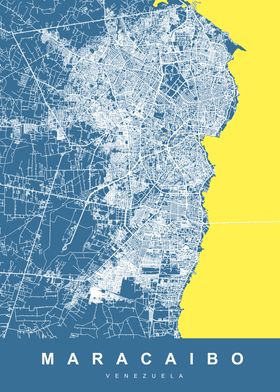 MARACAIBO Map VENEZUELA