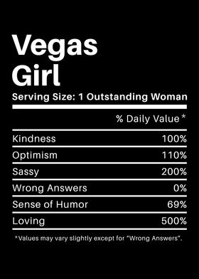 Vegas Girl Nutrition Facts