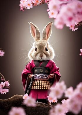 Cute Samurai Rabbit