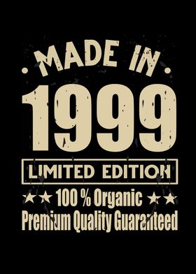 Made In 1999 Vintage Retro