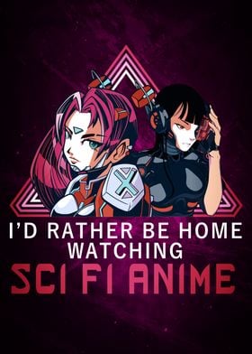 Sci Fi Anime Girls Poster