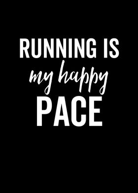 Find Your Happy Pace, Motivational Quote, Digital Art, Instant Download,  Running Gift, Track, Cross Country, Marathon Gift, Printable Art 