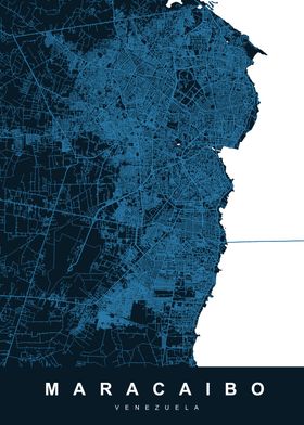 MARACAIBO Map VENEZUELA