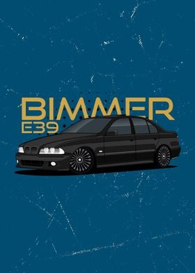 Bimmer e39 black cars