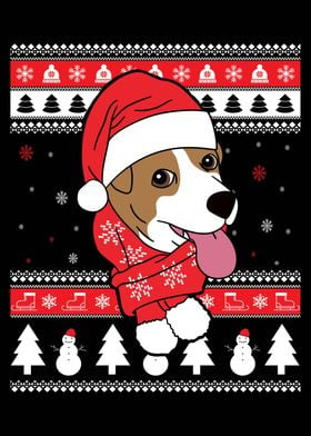 Jack Russell Dog Christmas