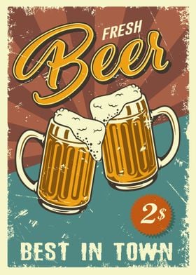 Vintage Beer Poster