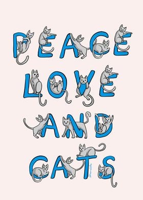 Peace Love And Cats Cute