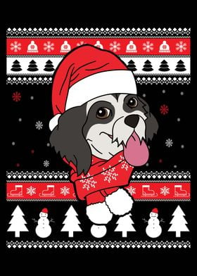 Lhasa Apso Ugly Christmas 