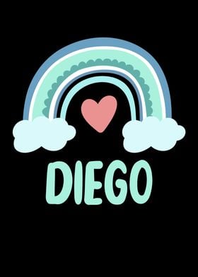 Diego Name Rainbow Baby