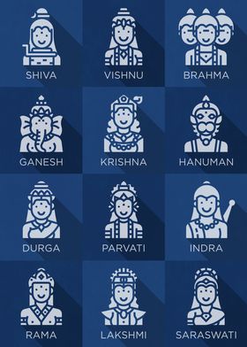 Hindu Gods Icons 6