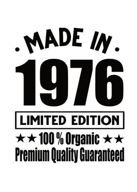 Made In 1976 Vintage Retro