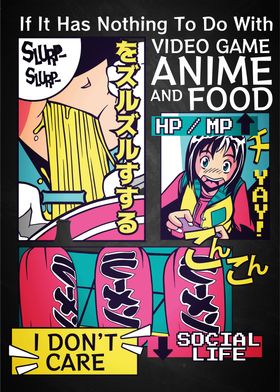 Anime Video Games Food