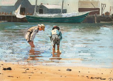 Boys Wading 1873