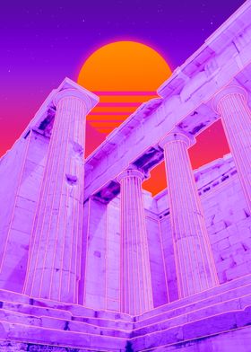 Vaporwave Columns