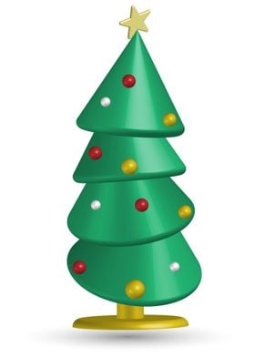 3d Christmas Tree Holiday