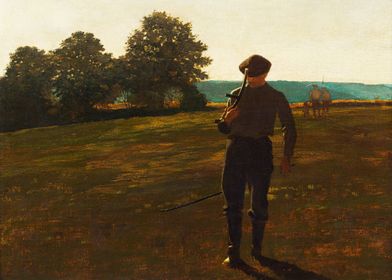 Man with a Scythe ca1869