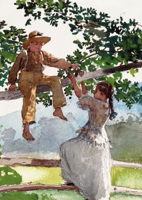 On the Fence 1878 Homer