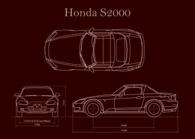 Honda S2000 2005 Blueprint