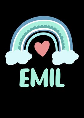 Emil Name Rainbow Baby