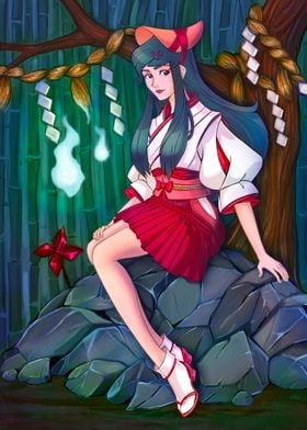 Shinto Priestess