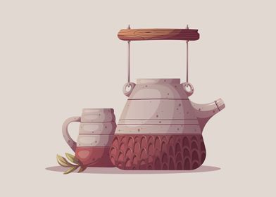 Ceramic teapot