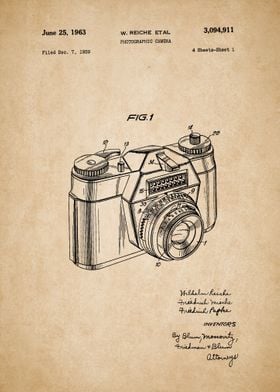 Vintage Camera Patent